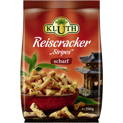 Picture of Kluth rice cracker stripes hot 