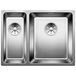 Picture of BLANCO Andano 340/180-IF stainless steel sink InFino silk gloss with pull knob 522974