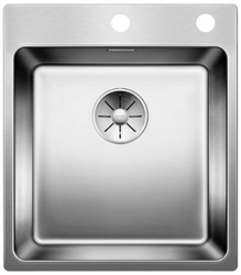 Изображение BLANCO Andano 400-IF / A stainless steel sink InFino silk gloss with pull knob 522993