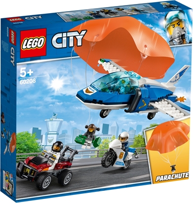 Изображение Lego City police escape by parachute 60208