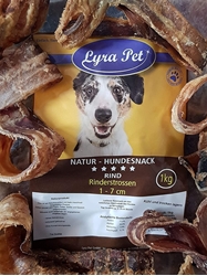 Picture of Lyra Pet 20 kg Beef Flowers 1-7 cm 20000 g Trachea Trachea Chew Item Beef Dog Food Chew Snack