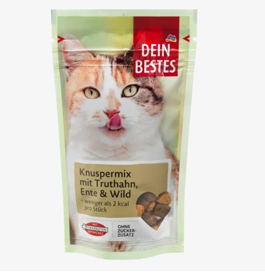 Picture of Snack for cats, crispy mix with turkey, duck & game, 65 g