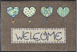 Picture of wash+dry Welcome Hearts Floor Mat 50 x 75 cm