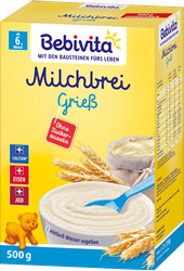 Изображение Bebivita Milk porridge semolina from the 6th month, 500 g