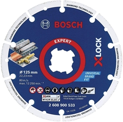 Изображение Bosch  X-LOCK diamond metal disc 125mm, cutting disc (Ø 125mm x 22.23)