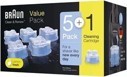 Picture of Braun Clean & Renew Electric Razor Replacement Cartridges 5+1 Pack