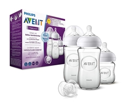 Picture of Philips Avent Natural Glass Bottle Set SCD303/01