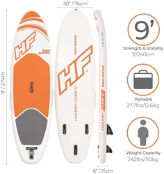 Изображение Bestway Hydro-Force SUP Aqua Journey Inflatable Stand-Up Paddle Board 274 x 76 x 12 cm