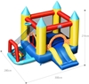Изображение Costway Bouncy Castle + Blower Combination, Bouncy Castle with Slide, Electric Air Blower / Air Pump / Fan