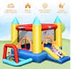 Picture of Costway Bouncy Castle + Blower Combination, Bouncy Castle with Slide, Electric Air Blower / Air Pump / Fan