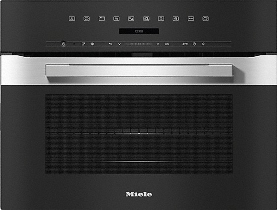 Picture of Miele H 7240 BM Built-in oven with microwave function, stainless steel CleanSteel