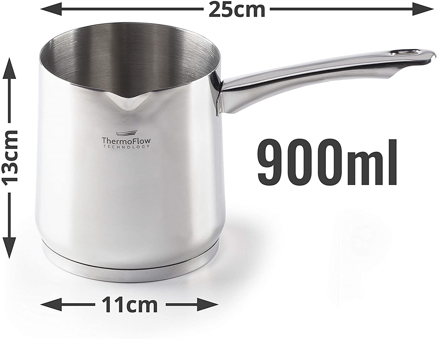 Rosmarino PC Coffee Pots 1200 ml, Acero Inoxidable 