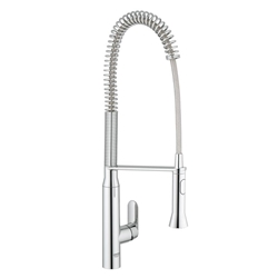 Picture of Grohe K7 professional sink mixer 32950000 chrome, swiveling spout, professional shower head