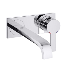 Изображение Grohe Allure 2-hole basin mixer 19386000 wall mixer, projection 220 mm, chrome