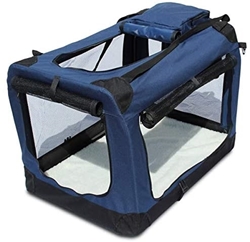 Picture of YATEK Foldable dog carrier with side and top entrances with high visibility, comfort and safety for your pet, various sizes