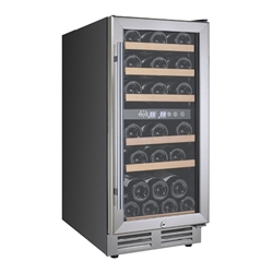 Picture of Gastro-Inox dual zone wine climate cabinet 30 bottles