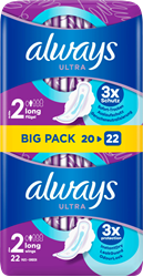 Picture of always Sanitary towels Ultra Long with wings BigPack, 22 pcs