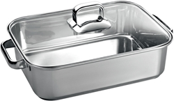 Picture of Bosch stainless steel roaster glass lid HEZ390011