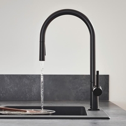 Picture of Hansgrohe Talis M54 single lever kitchen mixer with pull-out spray, matt black 72800670