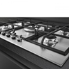 Picture of SMEG PX375 GAS HOB STAINLESS STEEL (CHROME KNOBS)