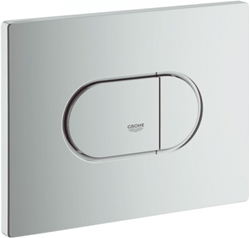 Picture of Grohe Arena Cosmopolitan push plate 38858P00 matt chrome, horizontal assembly