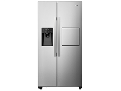 Изображение Gorenje NRS9182VXB1 side-by-side refrigerator, 91cm wide, 560L, NoFrost Plus, FastFreeze, MultiFlow cooling, water dispenser, EcoMode, ice cubes and crushed ice, stainless steel