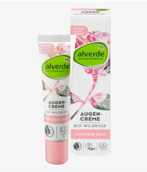 Изображение alverde NATURAL COSMETICS Sensitive Wild rose eye cream, 15 ml