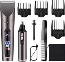 Picture of Hatteker Men's Professional Precision Trimmer for Short and Long Hair, Nose Hair, Beard, Waterproof
