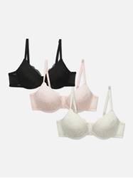 Picture of 3pk Lace Push-Up Bras SIZE 85D