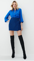 Picture of MOHITOPatterned skirt, blue