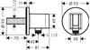 Picture of hansgrohe FixFit S Wall Connector with Shower Head Bracket Brushed Bronze, 268887140