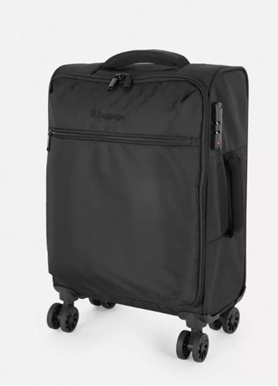 Изображение PRIMARK Lockable Suitcase With 8 Wheels, Color: Black, Size XL 