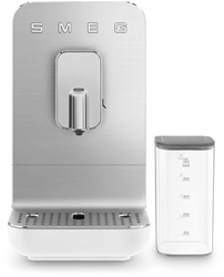 Picture of SMEG BCC13WHMEU compact fully automatic coffee machine with milk system white matt