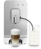 Picture of SMEG BCC13WHMEU compact fully automatic coffee machine with milk system white matt