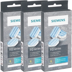 Изображение Care package for Siemens consisting of: 3 x 3 pieces Siemens TZ80002 descaling tablets, compatible with all Siemens EQ fully automatic coffee machines