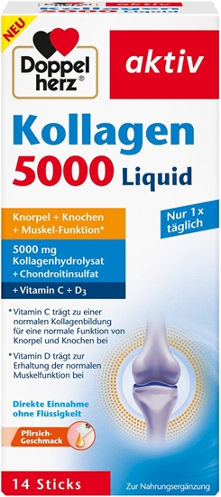 Изображение Doppelherz kollagen 5000 Liquid 14 sticks, 140 ml