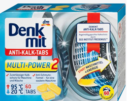 Picture of Denkmit Washing machine cleaner tabs anti-limescale, 60 pieces