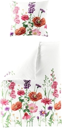 Picture of JACK by Bierbaum Mako Satin Bed Linen 135 x 200 cm 2-Piece Sea of Flowers Multi-Coloured