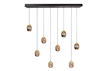 Picture of Golden Egg hanging light 8 lights L 115 x W 18 cm amber-black