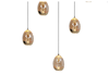 Picture of Golden Egg hanging light 8 lights L 115 x W 18 cm amber-black